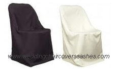 basic poly chair covers, folding chair covers