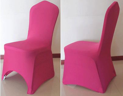 CLEARANCE SALE Standard Fuchsia Spandex Lycra Banquet Wedding Seat Chair Covers