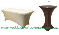 spandex table covers, lycra tablecloths