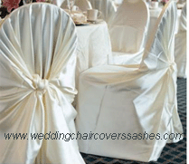 self-tie chair covers in basic poly